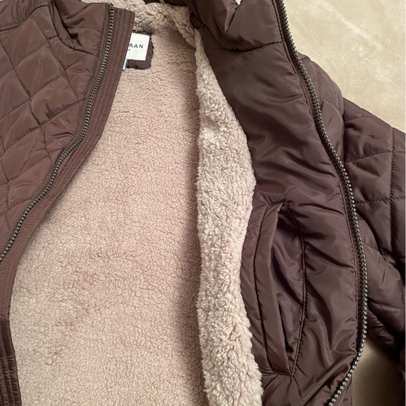 Cole Haan Men’s Diamond Quilt Signature Puffer Jacket with Sherpa Lining NWT - Picture 5 of 11